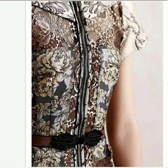 Beguile by Byron Lars Anthropologie Ornate Brocade Dress - Picture 4 of 16